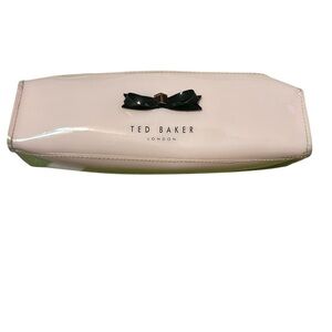 Ted Baker Pink Cosmetic Bag with Black Bow